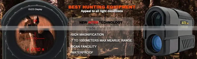 NEW 6*24mm 800m AITE Technology OLED display Hunting rangefinder crosboww string