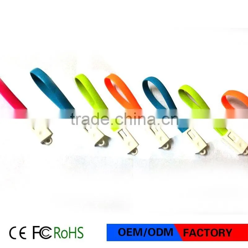 Portable micro USB Cable silicone key chain data line Multi-function charging lines Noodles data cable
