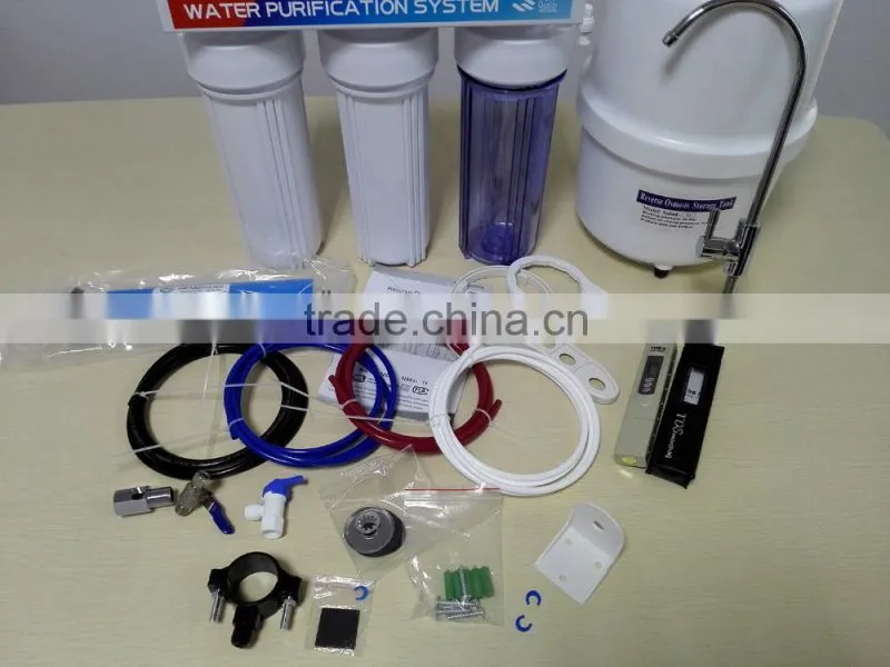 6-Stage 75GPD Reverse Osmosis Alkaline PH Water Filter System