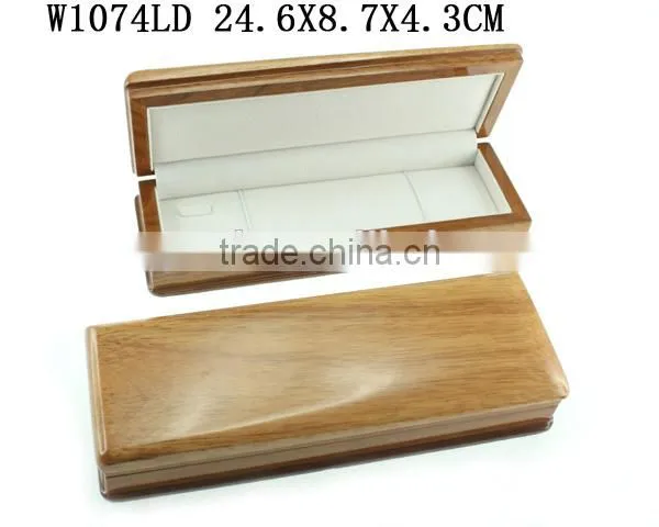 W1074RD Popular Varnish Wooden Jewelry Ring Box With Hinge