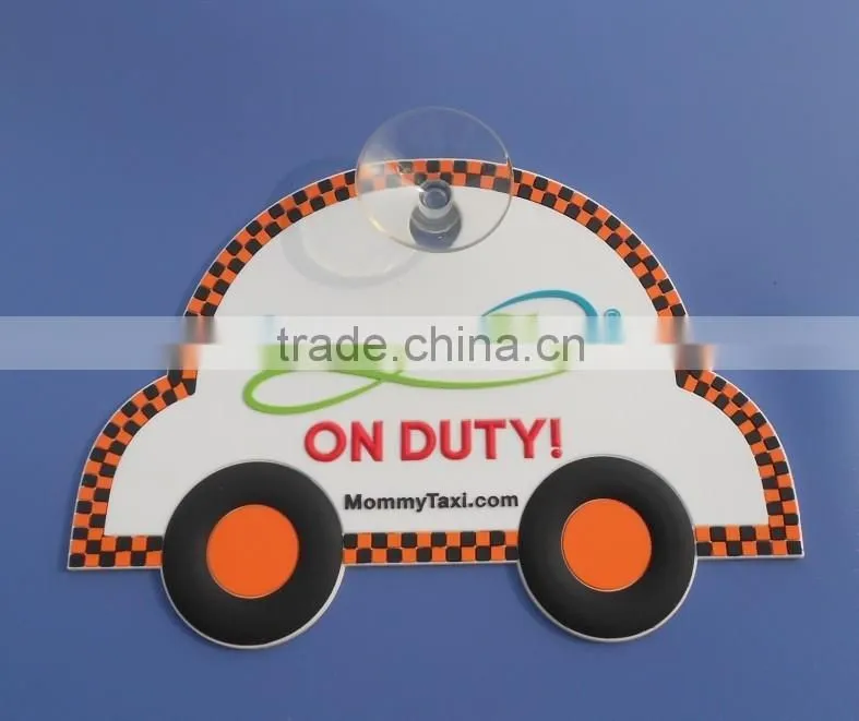 Baby on Board Safety Sign - Silk Screen Plastic-Sucker hard plastic car sticker