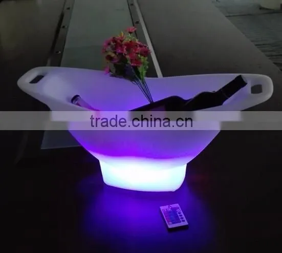 PE plastic Fruit tray with LED light and remote control 6530E
