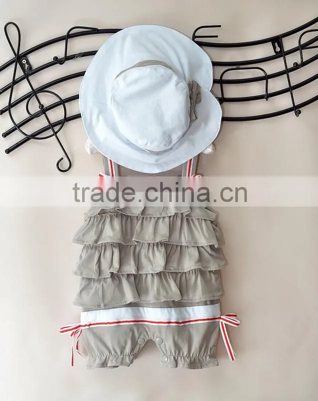 Hot Sale Summer Girl Cloth Cute Infant&Toddler Clothing Kids Girls' Clothes Baby Girl Strap Cupcake Jumpsuits Baby Girl Rompers