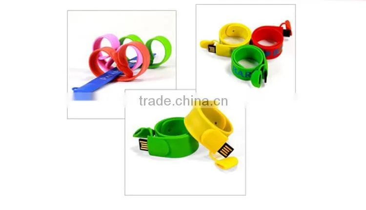 wrist band braclet usb 8gb slap wrist usb flash drive