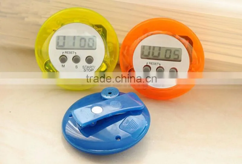 5 Color In Stock Yellow/Orange/White/Blue/Purple Factory Price Electronic Round Count Down Timer