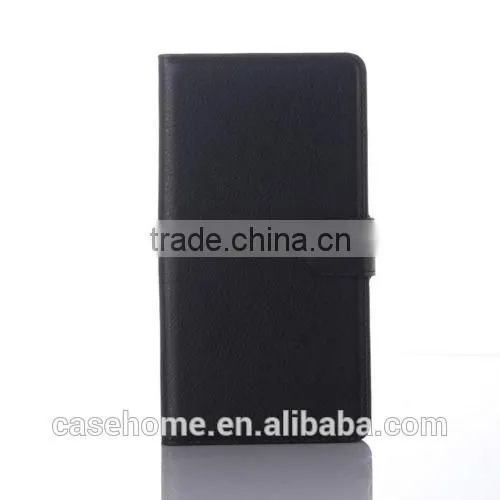 Lichi Pattern PU Leather Flip Wallet Cover for Microsoft Lumia Phones