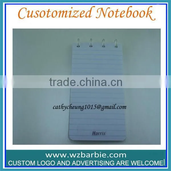 PVC Cover Blank Sprial Notebook