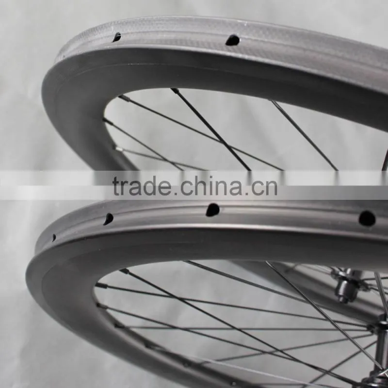 super light tubular carbon wheels road bike bicycle wheelset 56mm tubular ican 2016 new wheels W56T