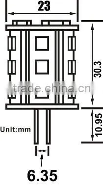 12v SMD 5050 2.5W GY6.35 LED bulb