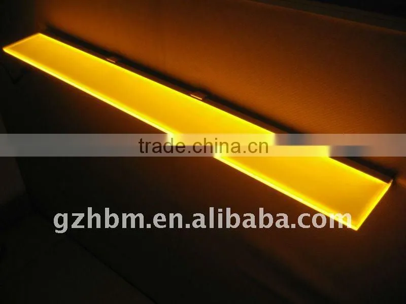 acrylic lighting display shelf for display rack in store/LGP