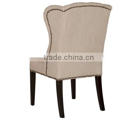 Home Decor High Quality Fabric Wingback Dining Chair