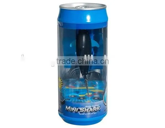 Coke Can rc shark underwater moving radio control fish toy