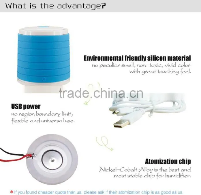 Home cold mist humidifier USB ultrasonic humidifier car humidifier diffuser