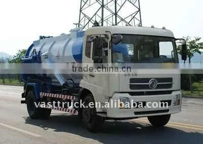Dongfeng vacuum sewage suction truck 170HP 3-15cbm factory driectly sale