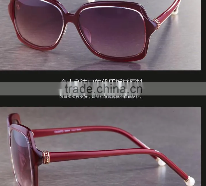 CASATO Oversized UV Polarized Acetate Sunglasses For Women