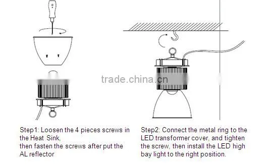 high power led on sales led high bay light 100w led industrial lighting