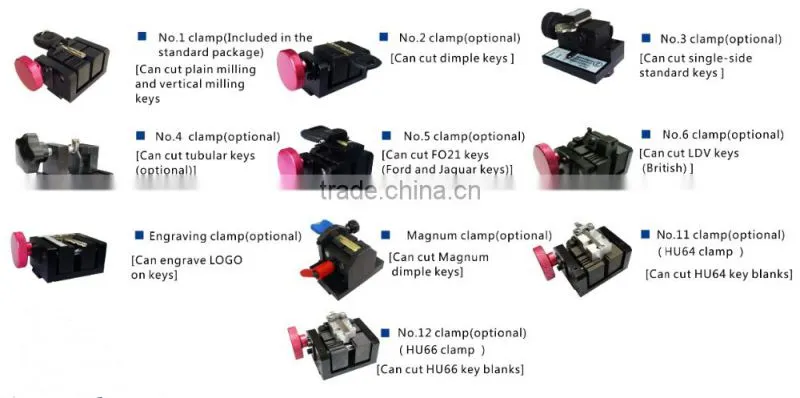 Good partner for locksmith portable key cutting machine with high security from China factroy