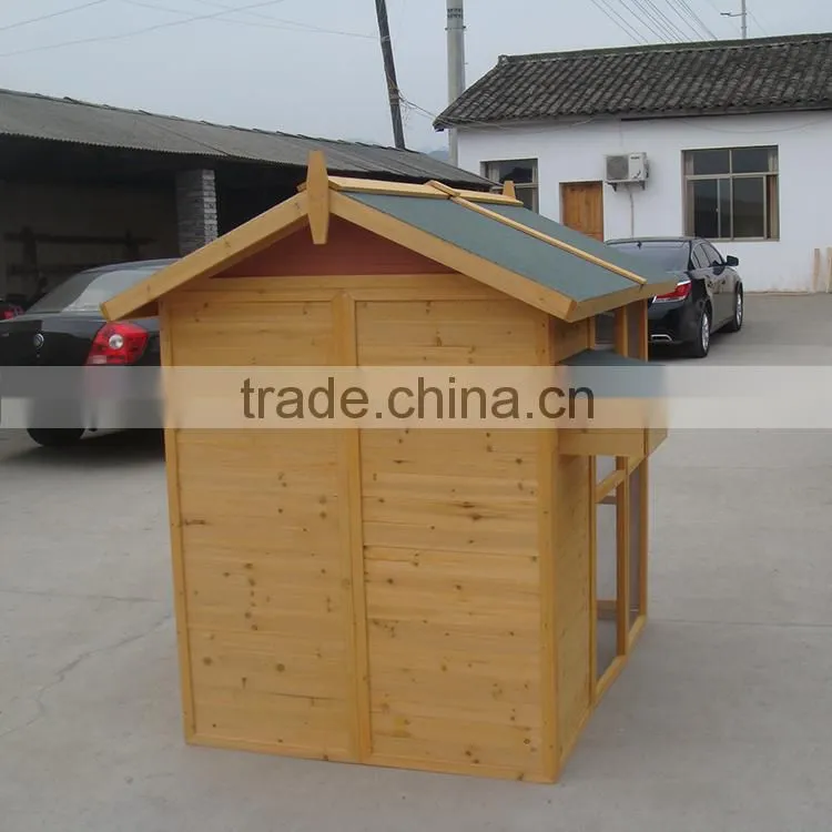 outdoor wooden prefab chicken coop