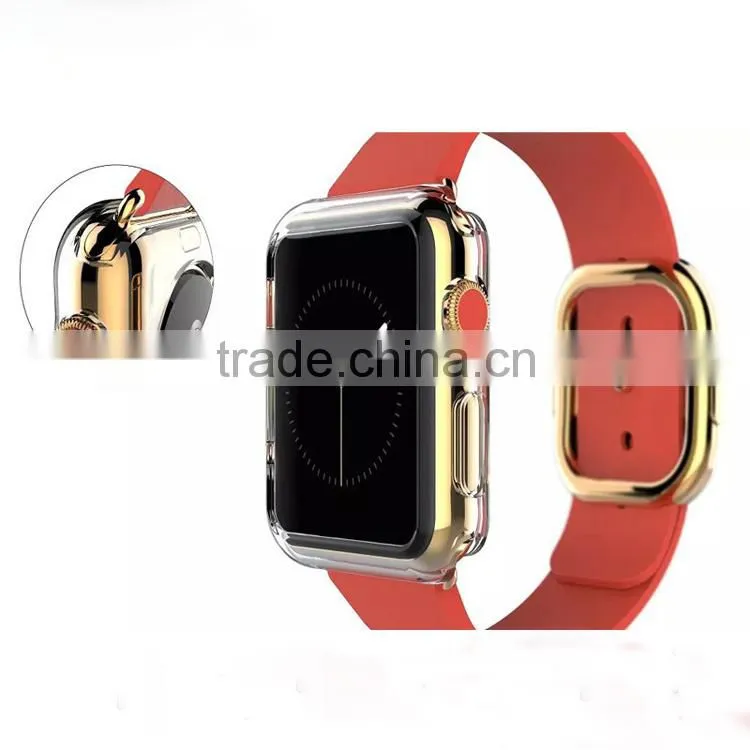 2015 New Hot Selling Ultra Thin Full Protect TPU Case For Apple Watch, soft rubber tpu case for iwatch