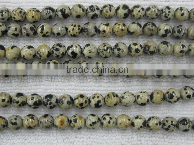 Dalmatine Jasper round bead for necklace decoration
