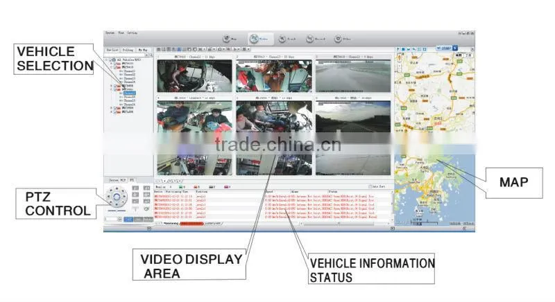 8CH 3G Mobile DVR GPS WIFI G-sensor 8CH HDD Mobile DVR