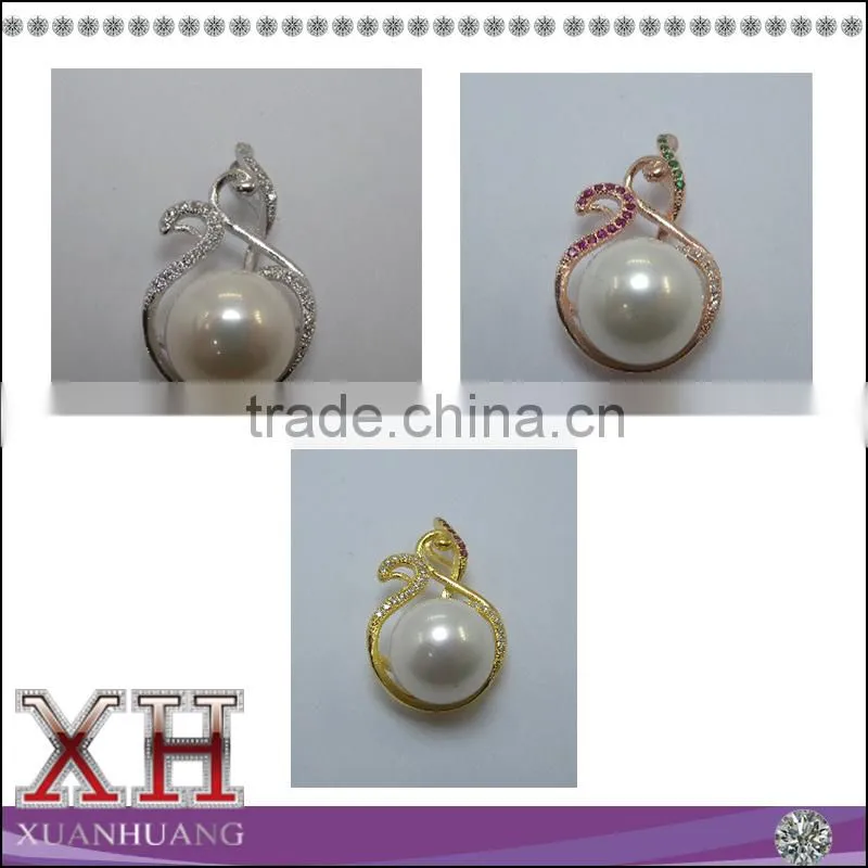 Hot sale 925 sterling silver simple style pearl pendant