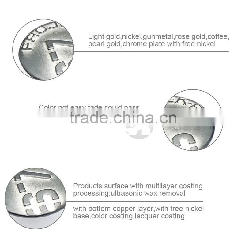 Cheaper Embossed Logo Custom Made Clothing Button