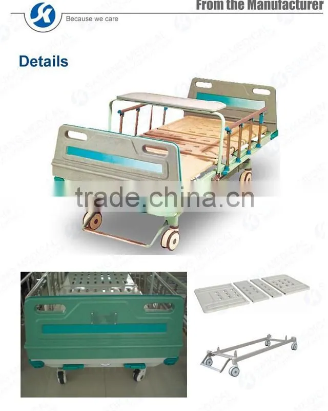 China Manufacturer Low Price Cpr Functional Flat Icu Bed