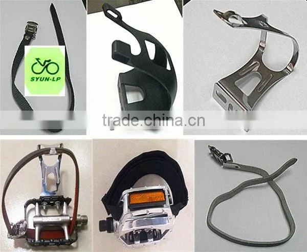 Leather straps on bicycle pedal LP-706
