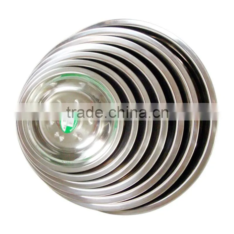wholesale importer of chinese goods deep metal dinner plates