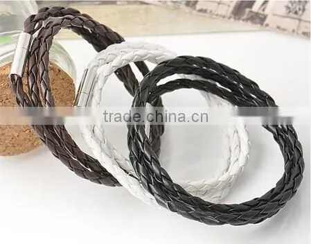 Factory top selling wholesale magnetic leather bracelet/