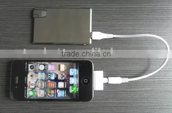 most thin credit card power bank with USB flash