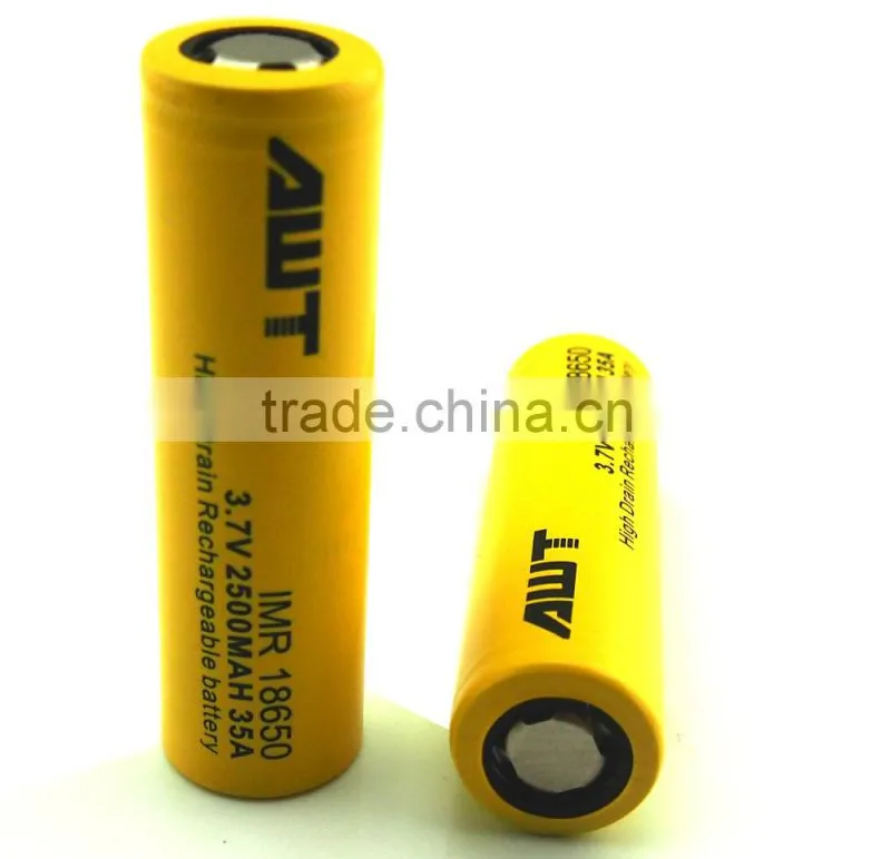 non alkaline batteries 35A 2500mah Aweite 18650 aa battery cell Carbon zinc battery