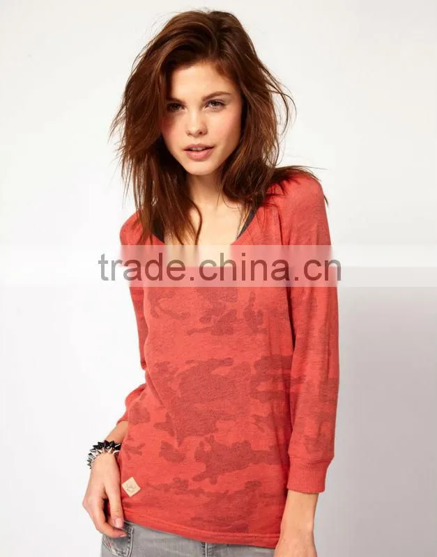 Factory Price Women's Sweatshirts Without Hood Wholesale Fashionable New Style Jersey Sweatshirts