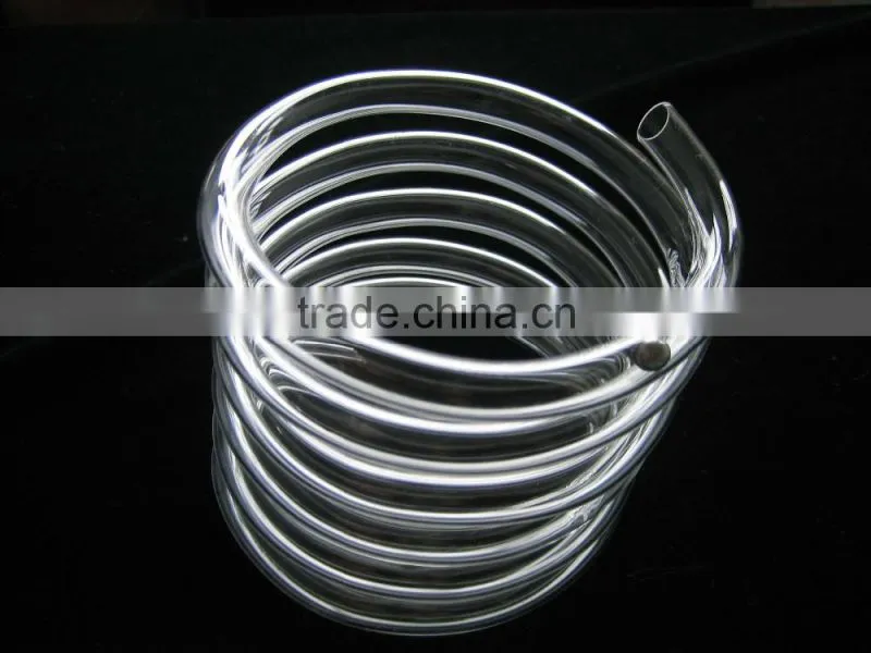 quartz glass disc clear quartz glass coil tube
