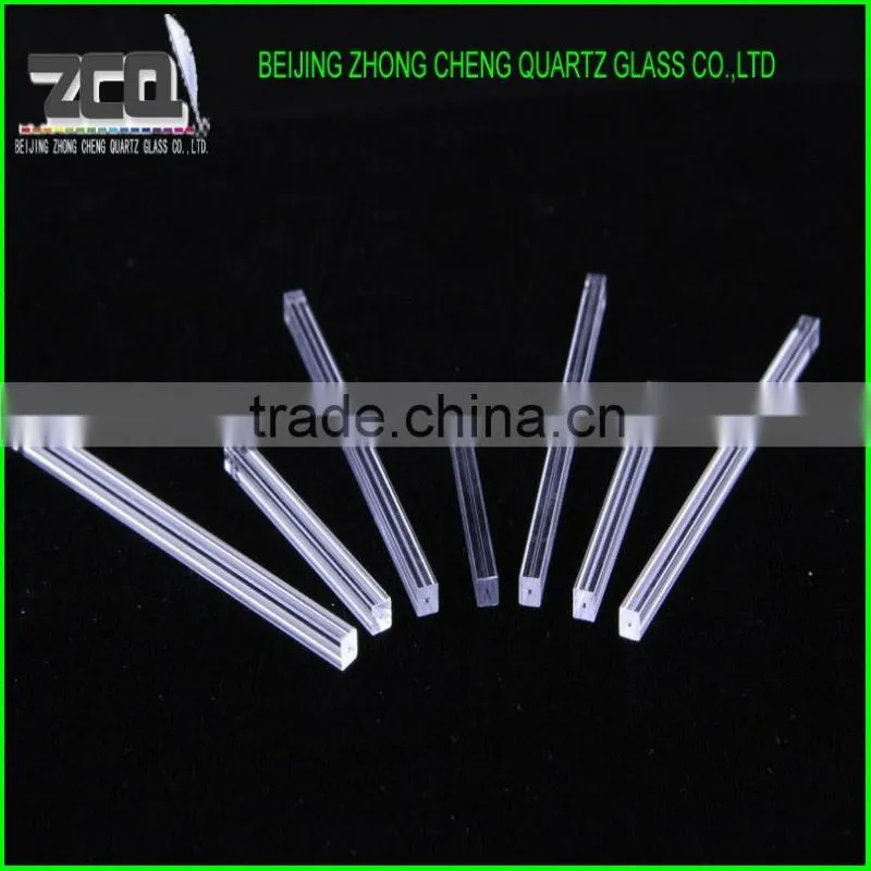 Clear Square Capillary Quartz Glass
