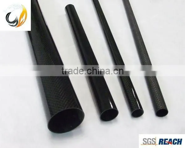 23*20*1000 3K carbon fiber round tube pipe/Carbon fibre Tube, Roll wrapped Carbon Tube