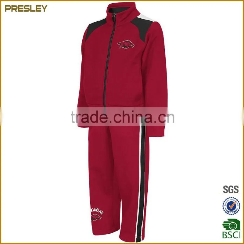 Customized track suit / golden velvet/ super poly track suit sports suit