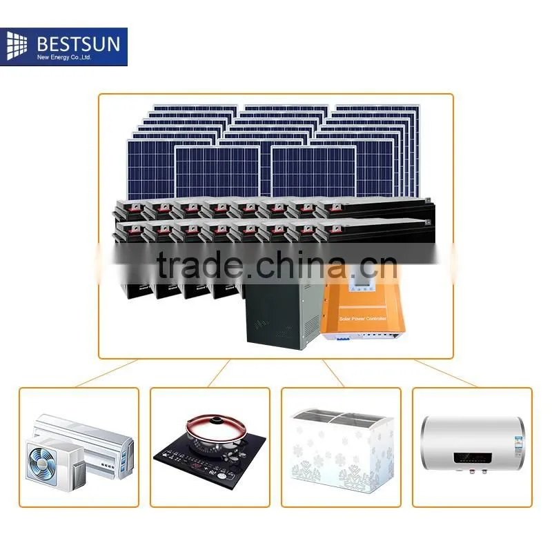 China Supplier 5000w solar electric systems for homes With Phone Charge