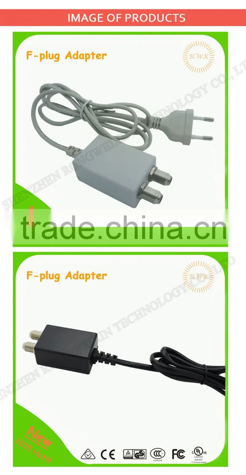 12v 300MA waterproof power adapter with F plugs