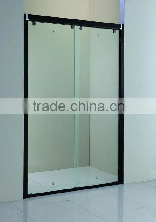 Black Framed Sliding Adjustable Automatic Shower Doors(KD6018)