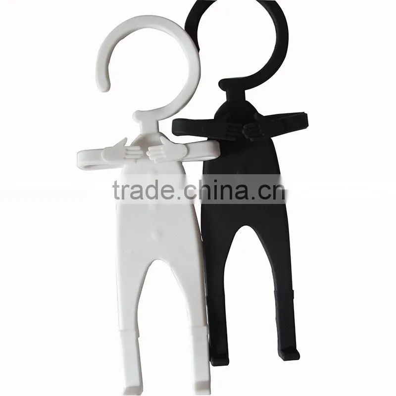 Cute Creative Multi Function Human Shape Flexible Stand Silicone Cell Phone Holder Hanger