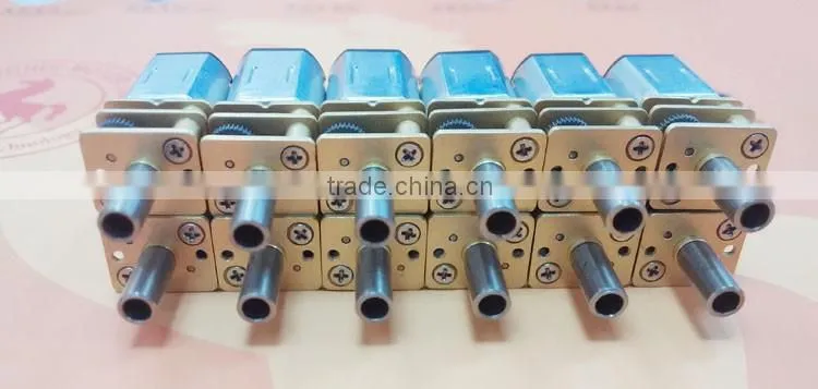 High quality 12v dc motor with gear reduction for electric lock 12mm dc gear motor