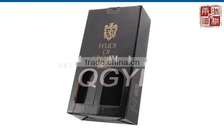 manufacturer custom wine glass cardboard gift box