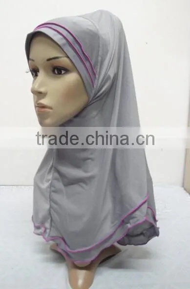 H262 latest muslim hijab with curling