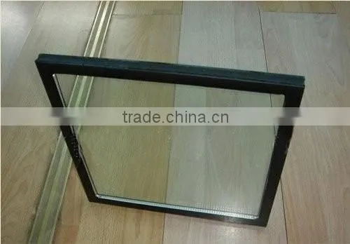 Horizontal opening pattern Aluminum blind inside PVC double glass window