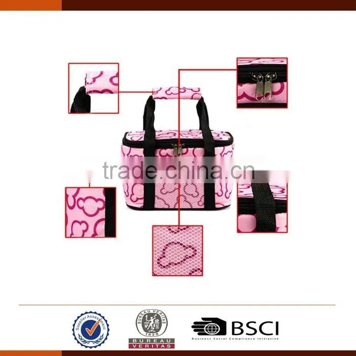 Foldable 600D Cooler Tote Bag for Cans