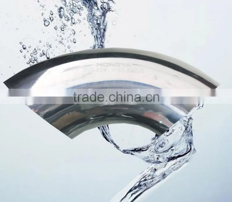 Sanitary stainless steel 90 deg weld bend sanitary pipe fittings