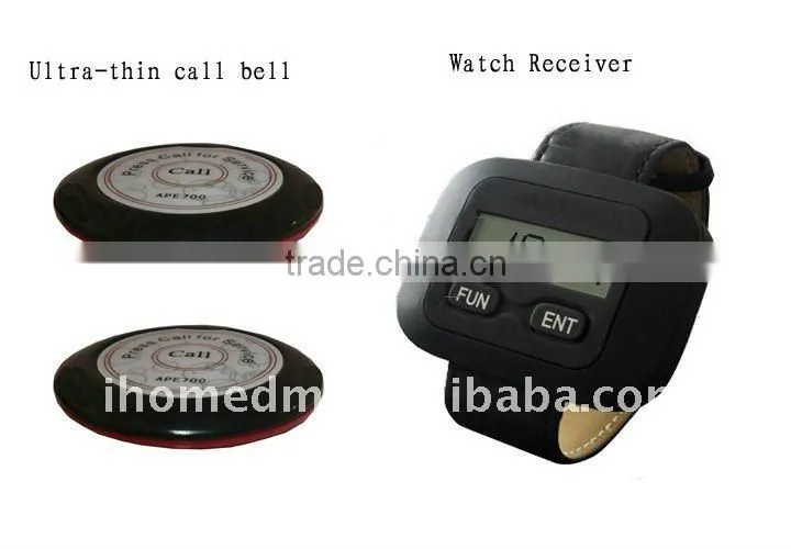 ultra-thin waterproof wireless pager call button call bell