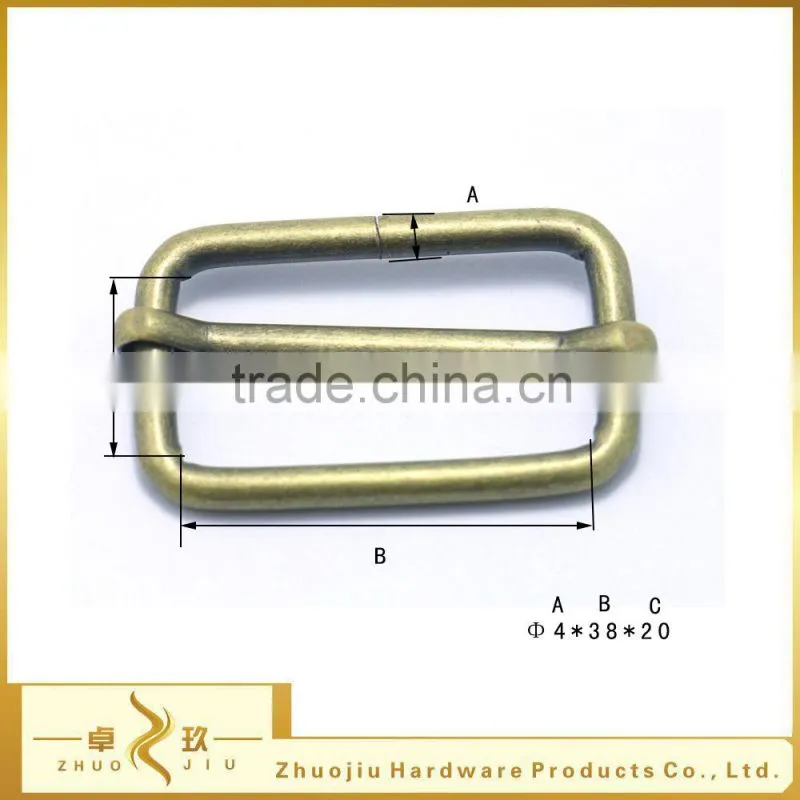 Metal adjustable belt buckle, slider ring